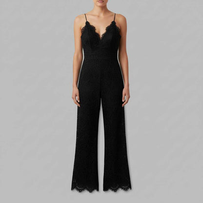 Adriana Lace Jumpsuit | Women's Elegant Black Jumpsuit