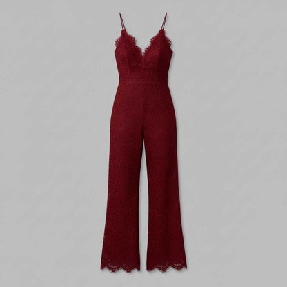 Adriana Lace Jumpsuit | Women's Elegant Black Jumpsuit