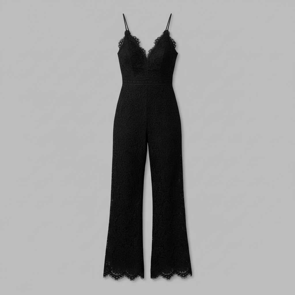 Adriana Lace Jumpsuit | Women's Elegant Black Jumpsuit