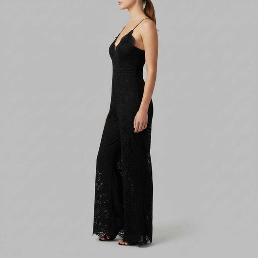 Adriana Lace Jumpsuit | Women's Elegant Black Jumpsuit