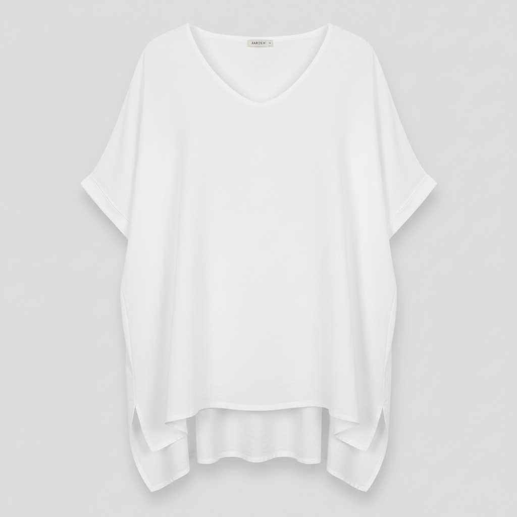 Beatrice | Women's Plus Size Summer Blouse with V-Neck
