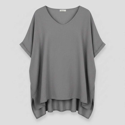 Beatrice | Women's Plus Size Summer Blouse with V-Neck