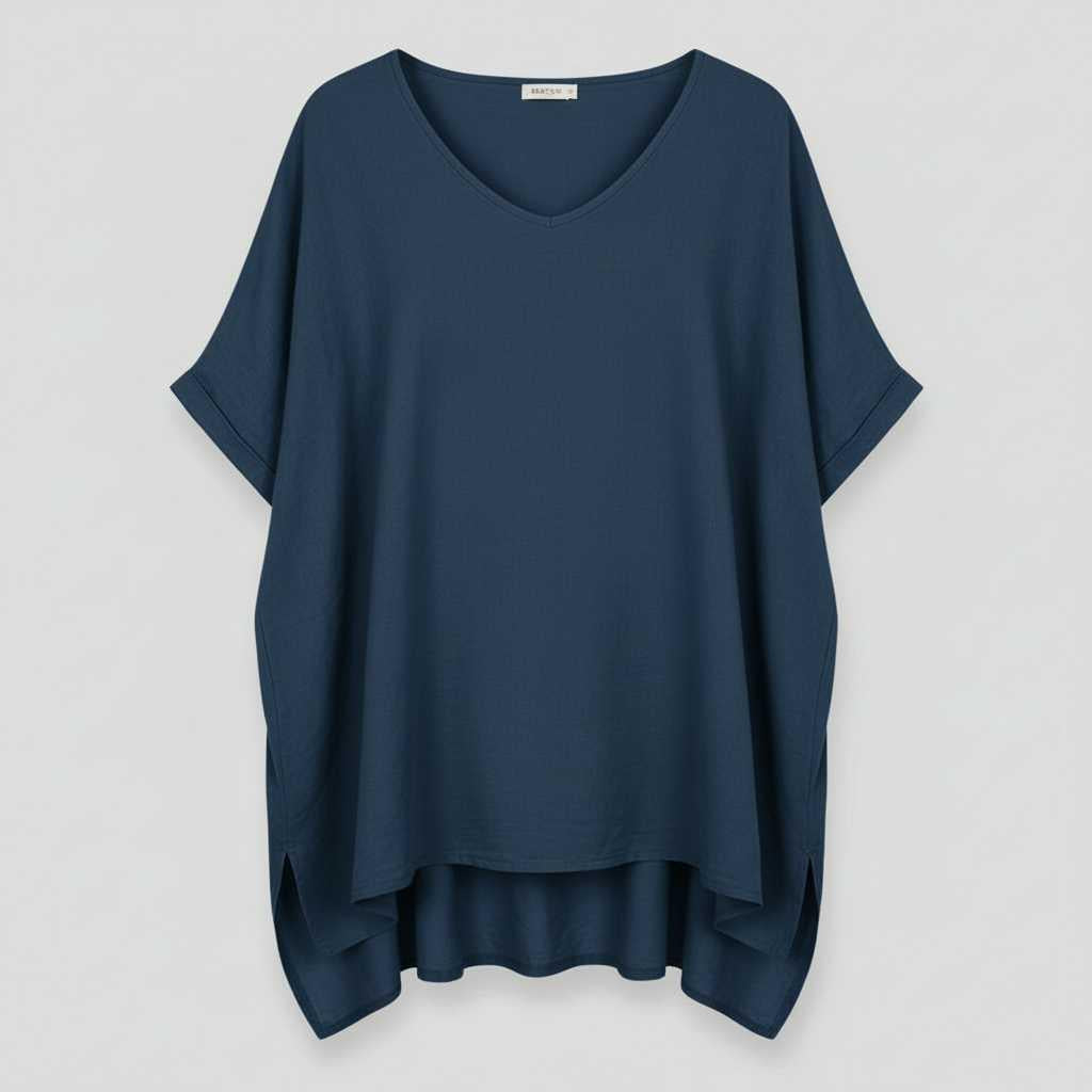 Beatrice | Women's Plus Size Summer Blouse with V-Neck