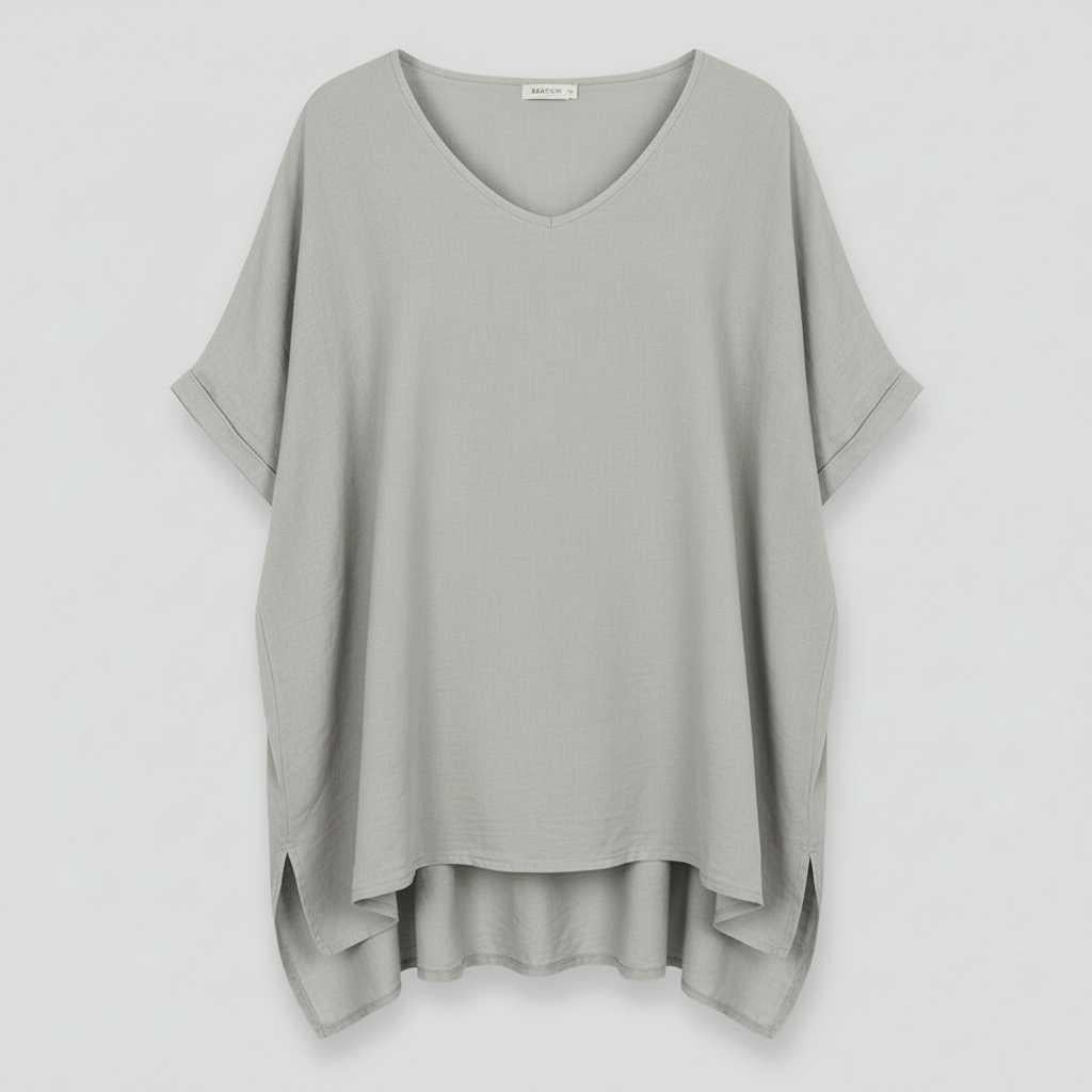 Beatrice | Women's Plus Size Summer Blouse with V-Neck