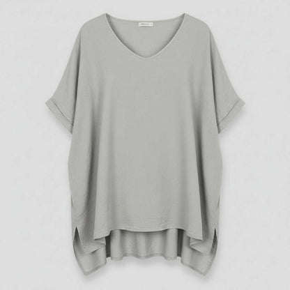 Beatrice | Women's Plus Size Summer Blouse with V-Neck