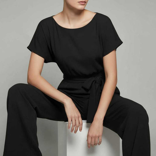 Black Elegant Jumpsuit | Women's Chic Fashion Outfit