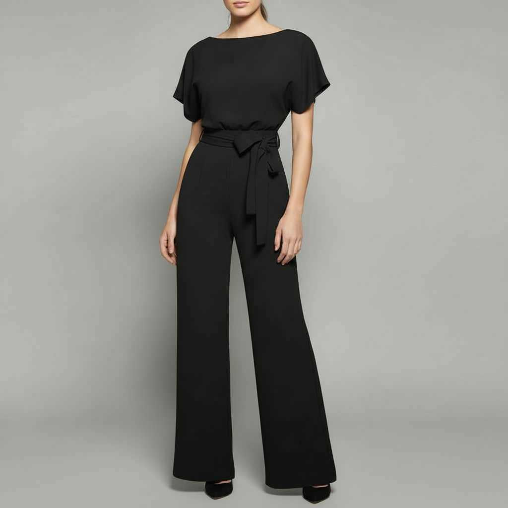 Black Elegant Jumpsuit | Women's Chic Fashion Outfit