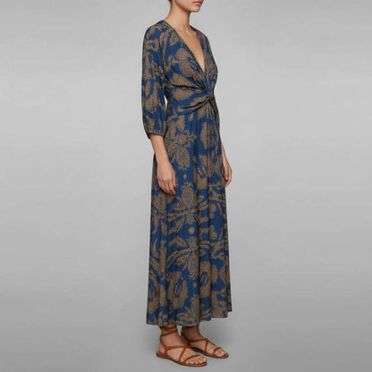 Boho Summer Maxi Dress | Women's Formal Long Sleeve V-Neck