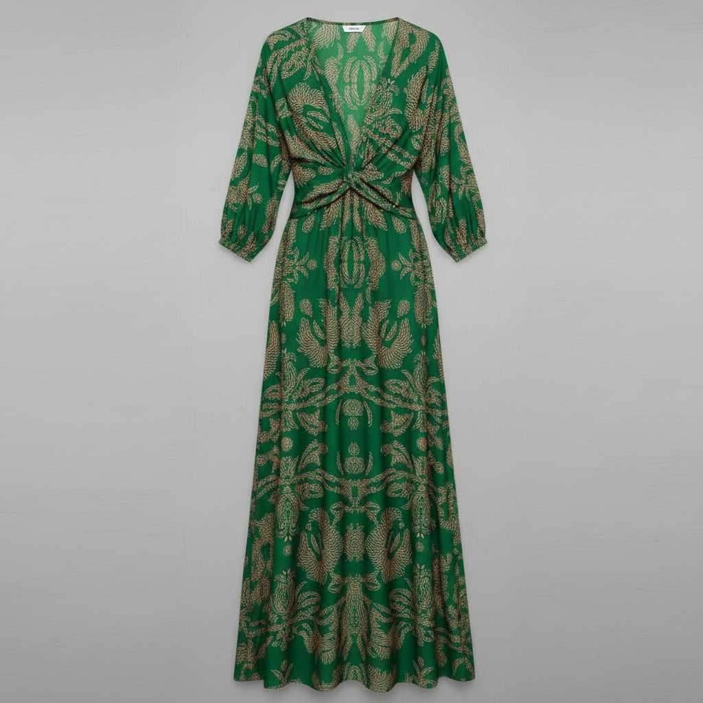 Boho Summer Maxi Dress | Women's Formal Long Sleeve V-Neck