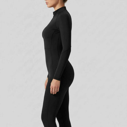 Camille | Women's Sporty Jumpsuit with Stand-Up Collar