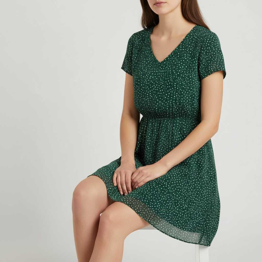 Else | Women's Green Floral Mini Summer Dress
