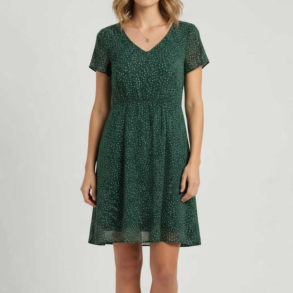 Else | Women's Green Floral Mini Summer Dress