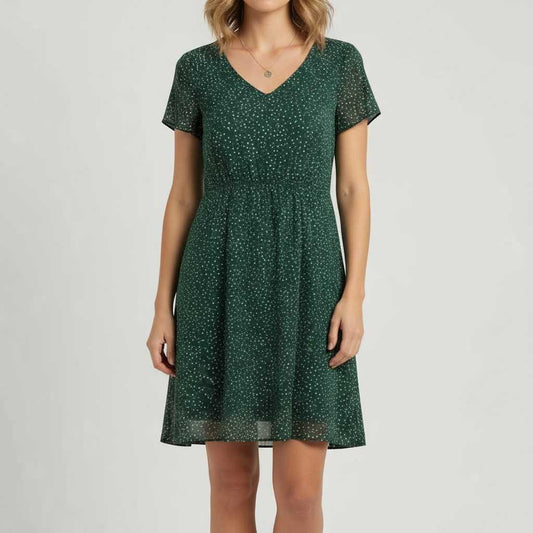 Else | Women's Green Floral Mini Summer Dress