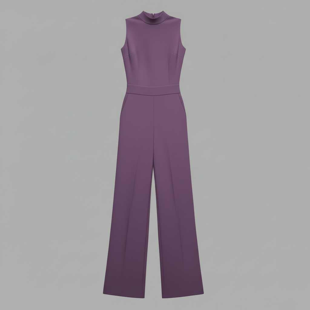 Esma | Women's Elegant Wide Leg Jumpsuit with Pockets