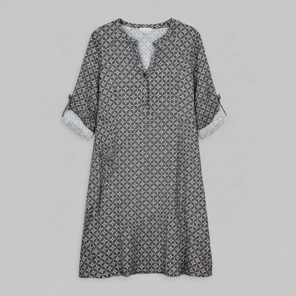 Gerda | Women's Vintage Summer Dress with Split Neckline