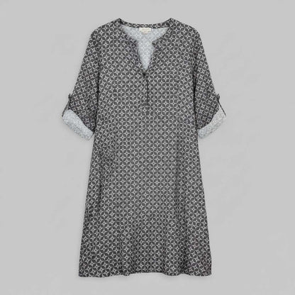 Gerda | Women's Vintage Summer Dress with Split Neckline