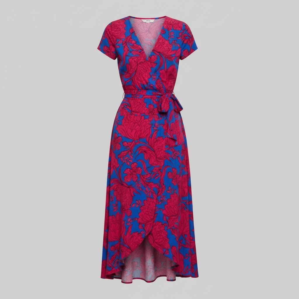 Marlene | Women's Floral V-Neck Wrap Summer Dress