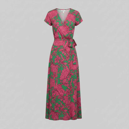 Marlene | Women's Floral V-Neck Wrap Summer Dress