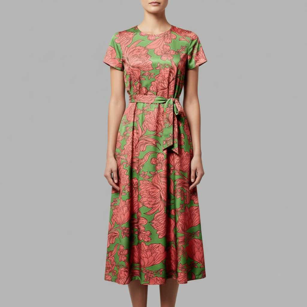 Marlene | Women's Floral V-Neck Wrap Summer Dress