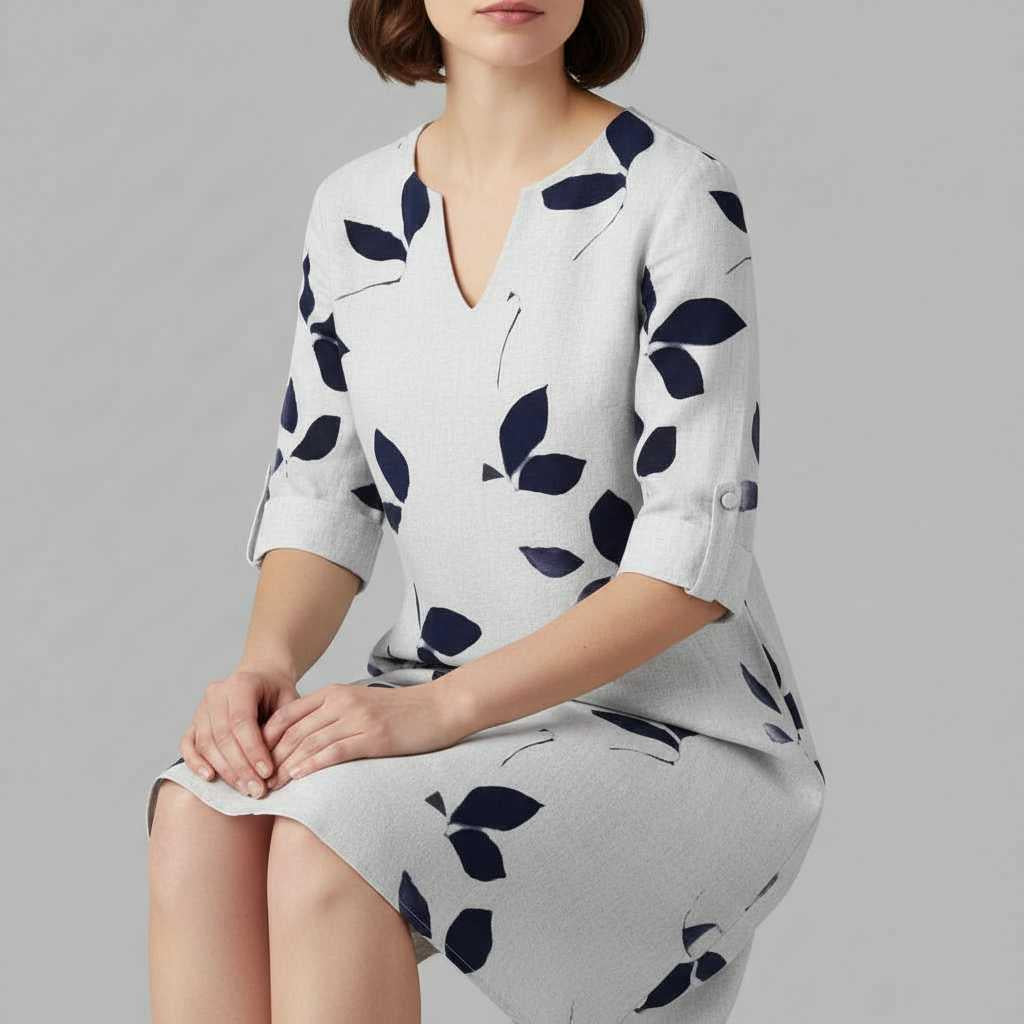 Mavis | Women's Formal Mini Dress with V-Neck Design