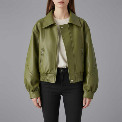Olive Green Oversized Jacket | Women's Jacket