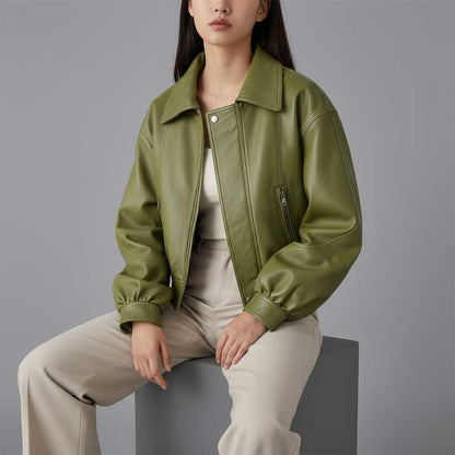 Olive Green Oversized Jacket | Women's Jacket