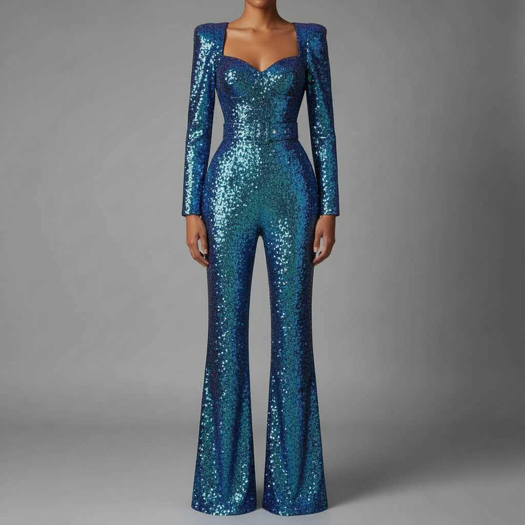 Quinn Glitter Jumpsuit | Elegant Jumpsuit for Women